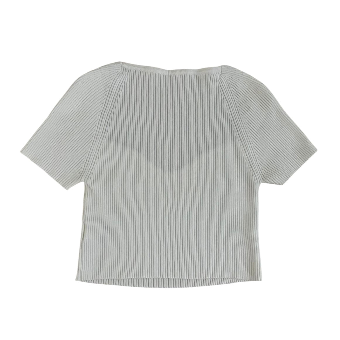 Polo blanco de punto Shein- Talla M