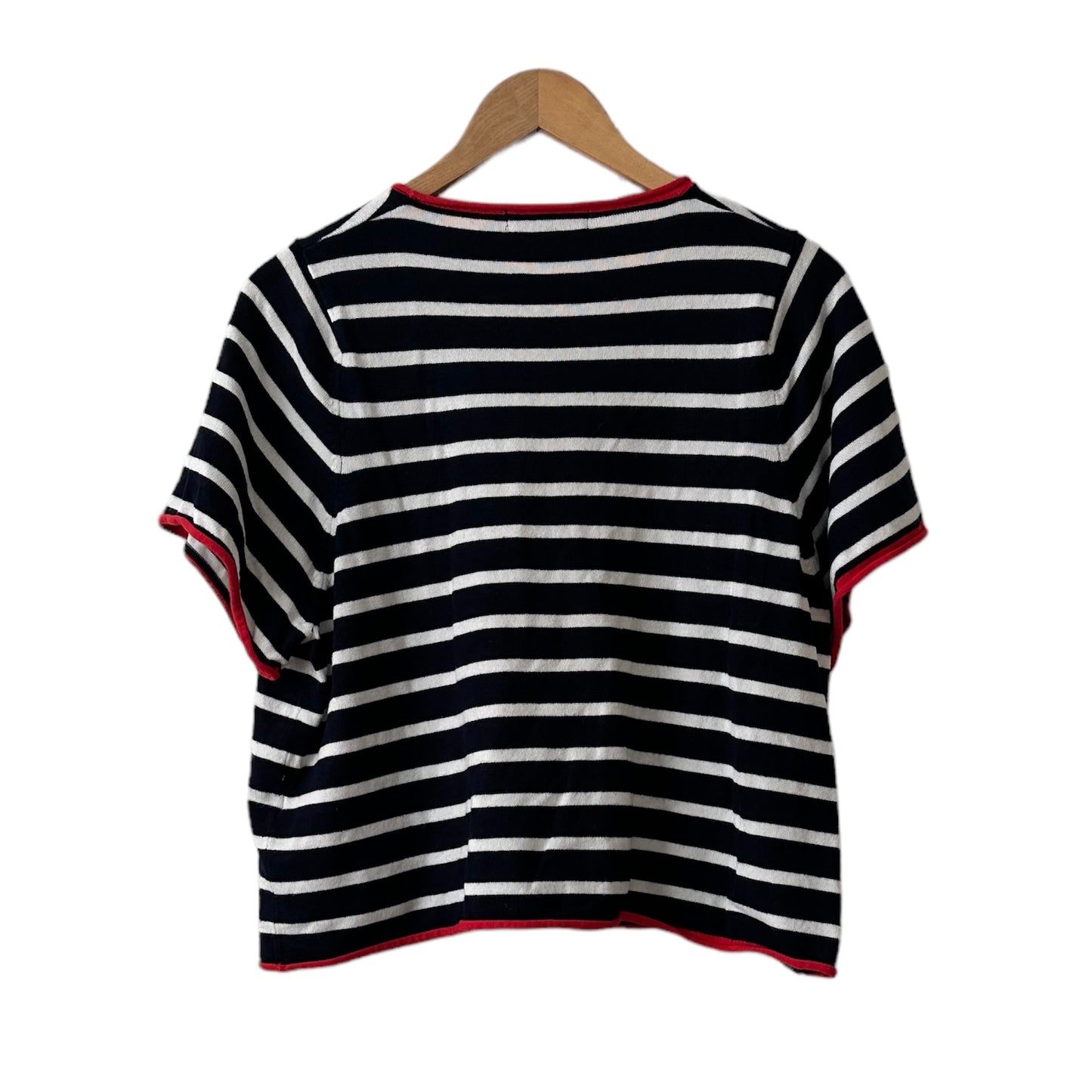 Polo azul marino rayas Zara - Talla M