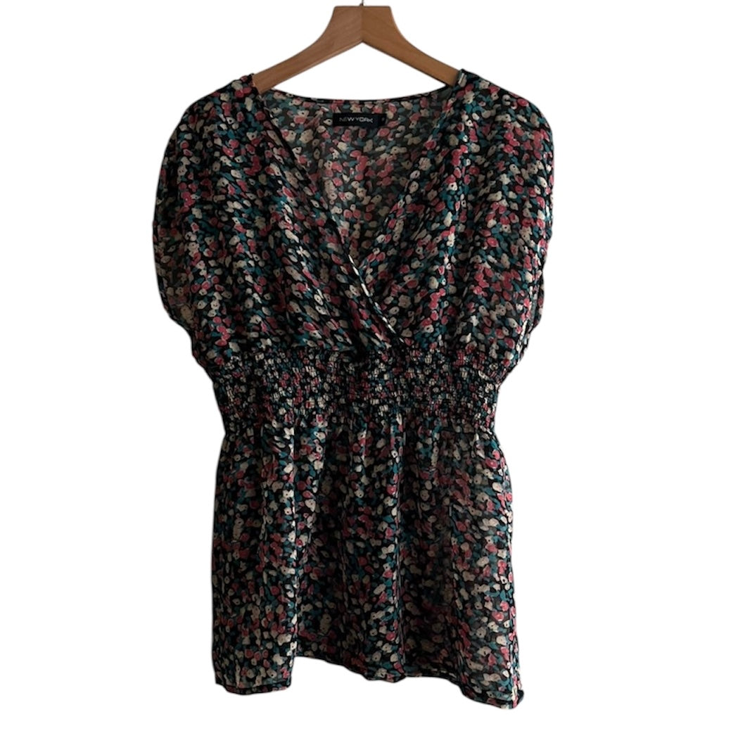Blusa gasa flores - Talla S