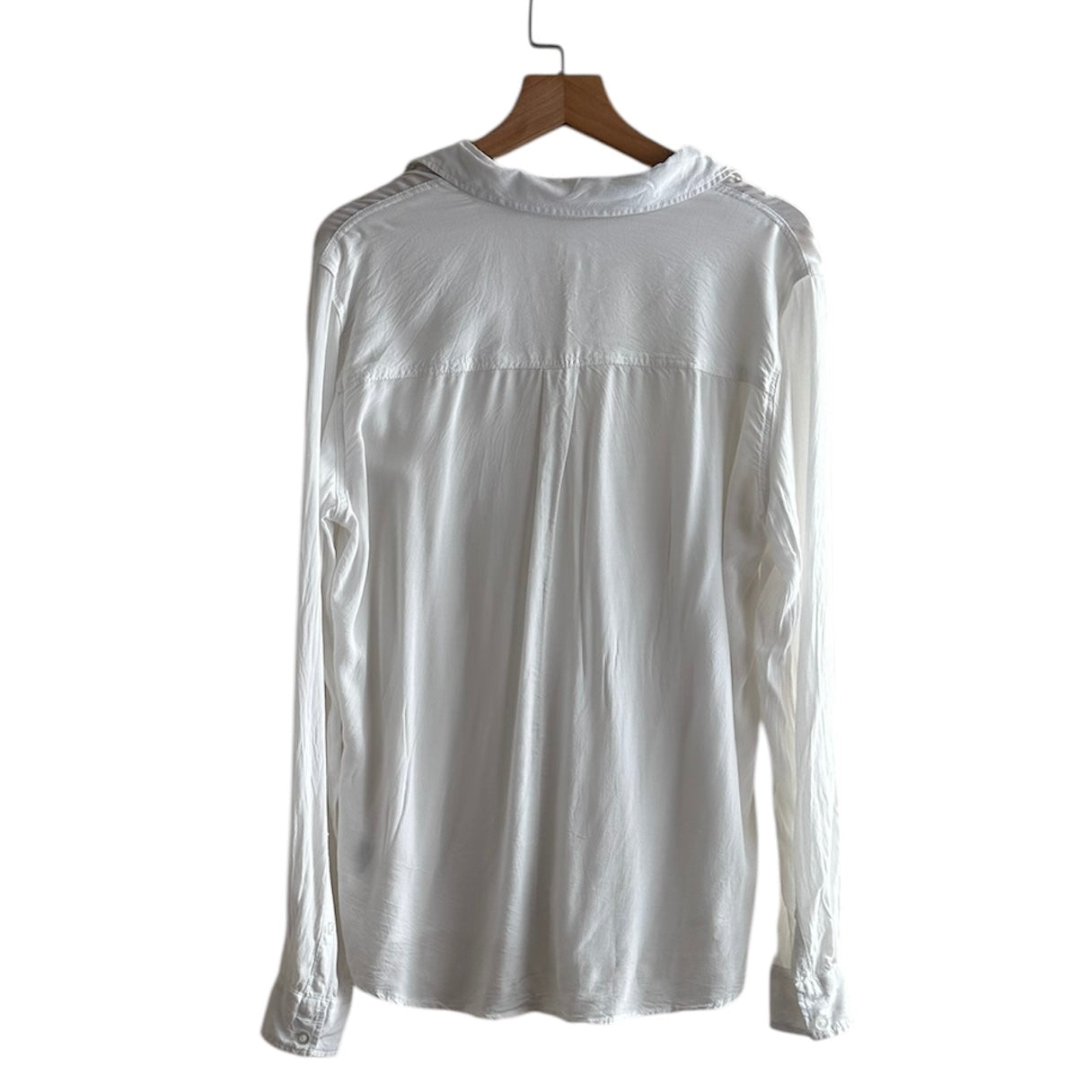 Blusa manga larga blanca Green Coast - Talla S