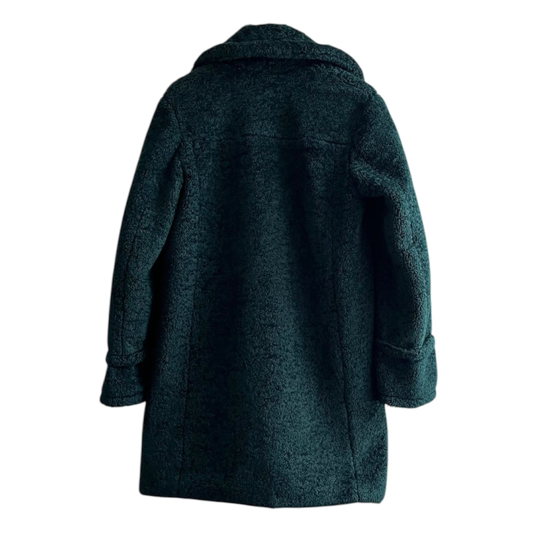 Abrigo tipo peluche verde Sfera - Talla S