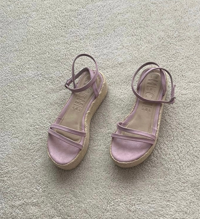 Plataformas lilas - Talla 36