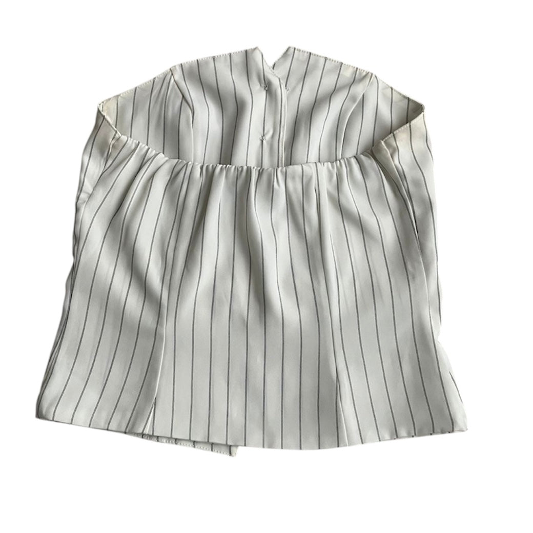 Blusa strapless rayas blancas Luvaro - Talla S