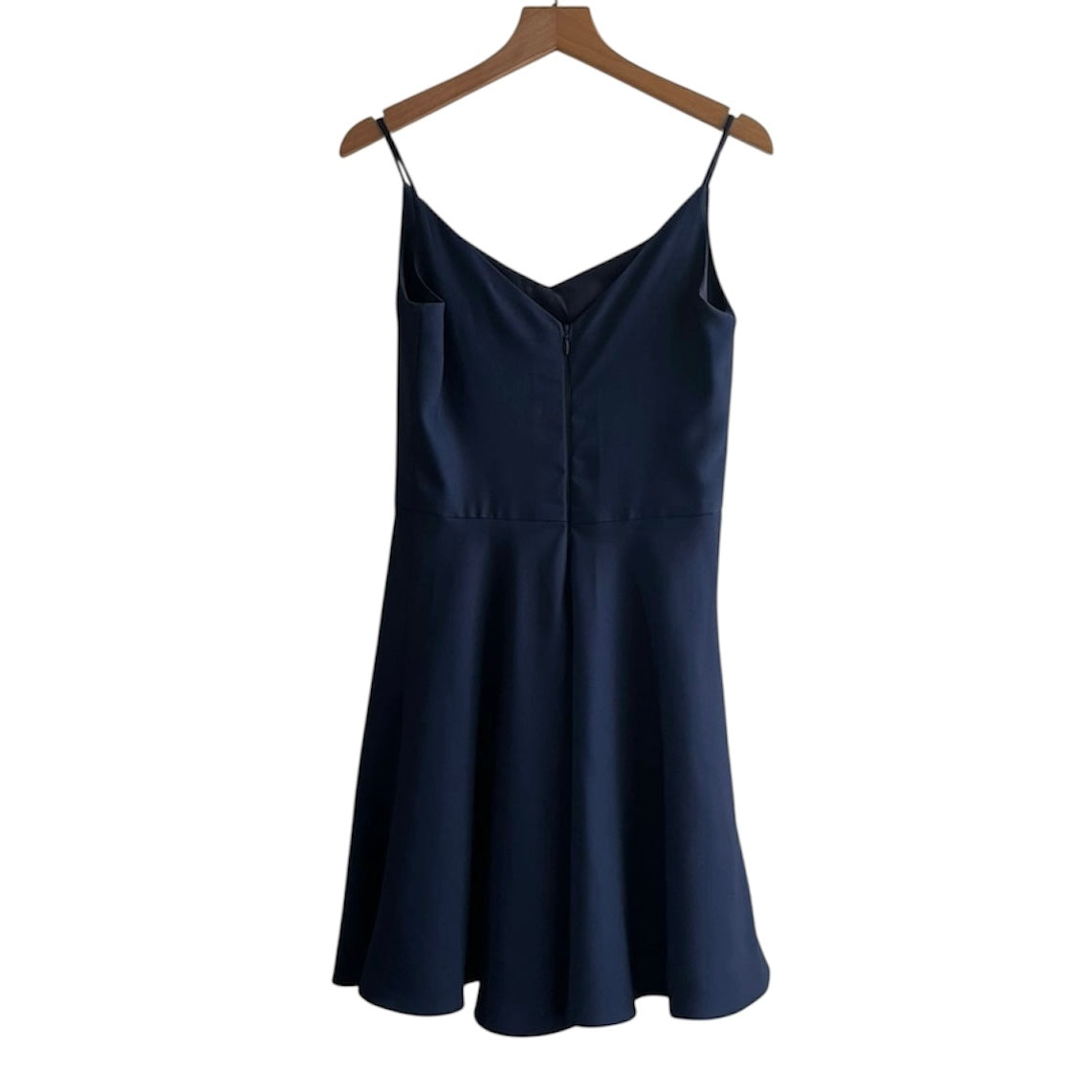 Vestido azul oscuro corto tiras - Talla S