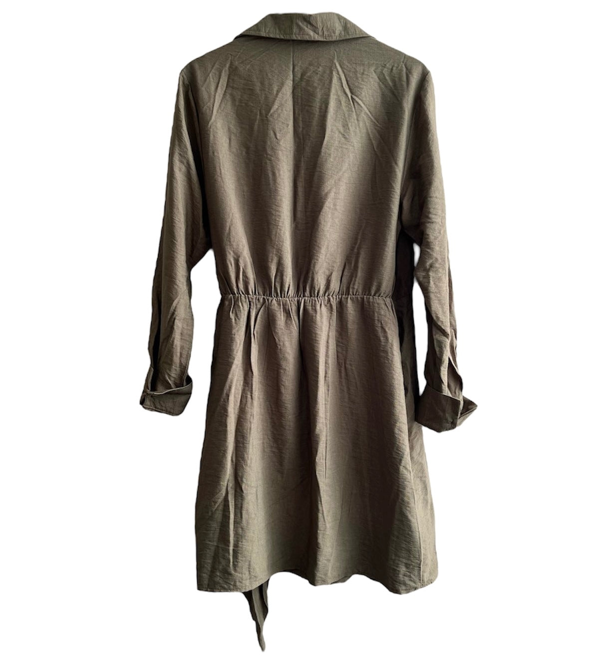 Vestido verde manga larga Marquis nuevo con etiqueta- Talla S