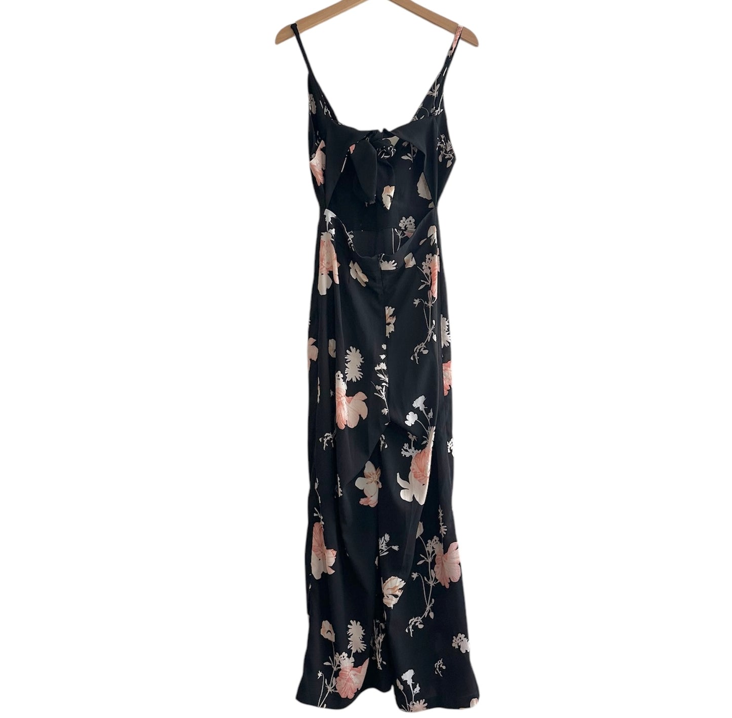 Enterizo negro con flores - Talla M