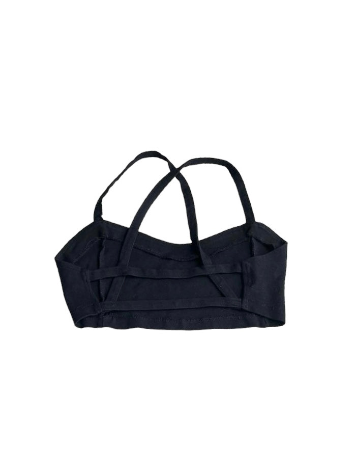 Top negro cruzado - Talla S