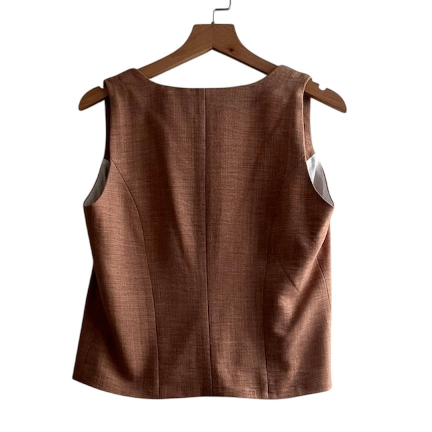 Chaleco color teja - Talla S
