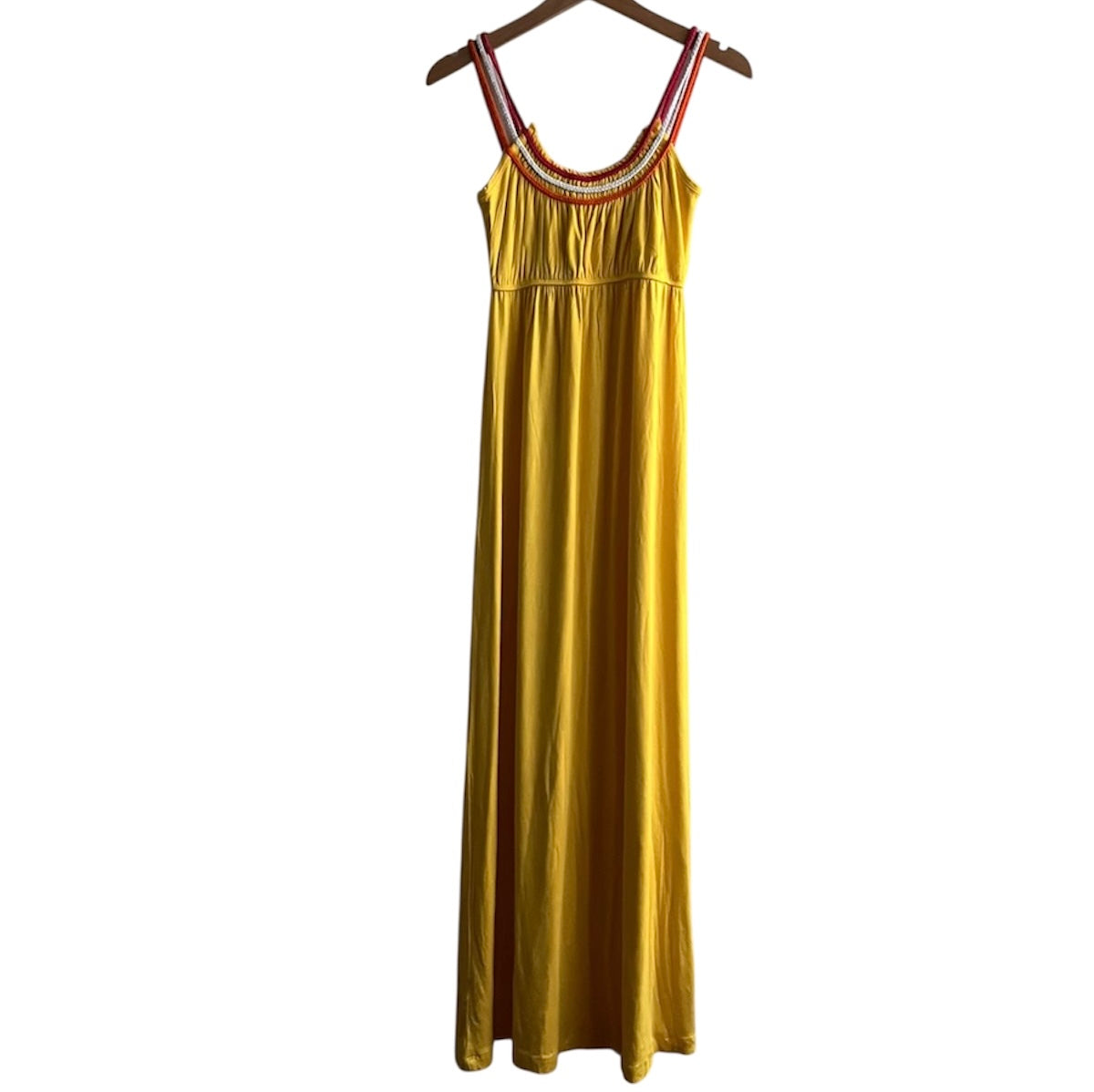 Vestido largo tiras amarillo - Talla S