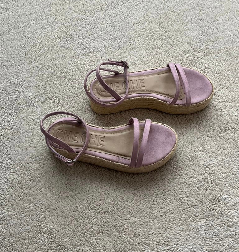 Plataformas lilas - Talla 36