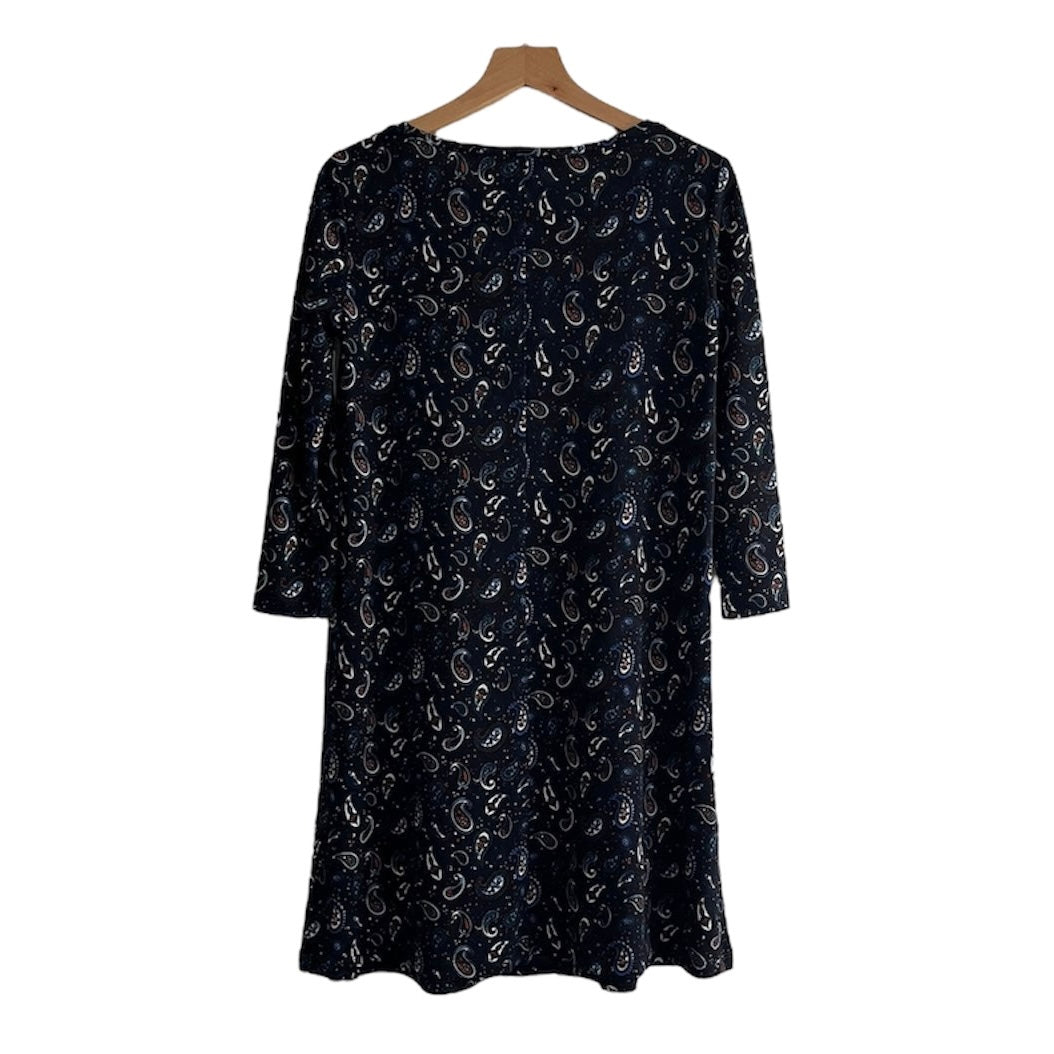 Vestido estampado negro Mango - Talla XS