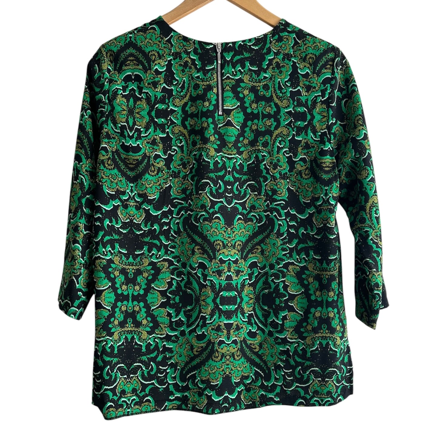 Blusa estampada verde H&M - Talla M