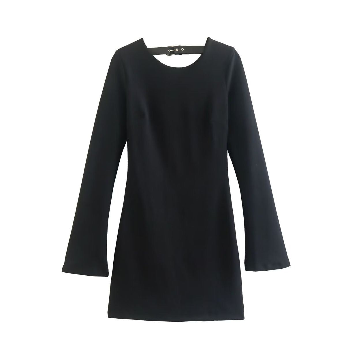 Vestido negro manga larga Zara - Talla S