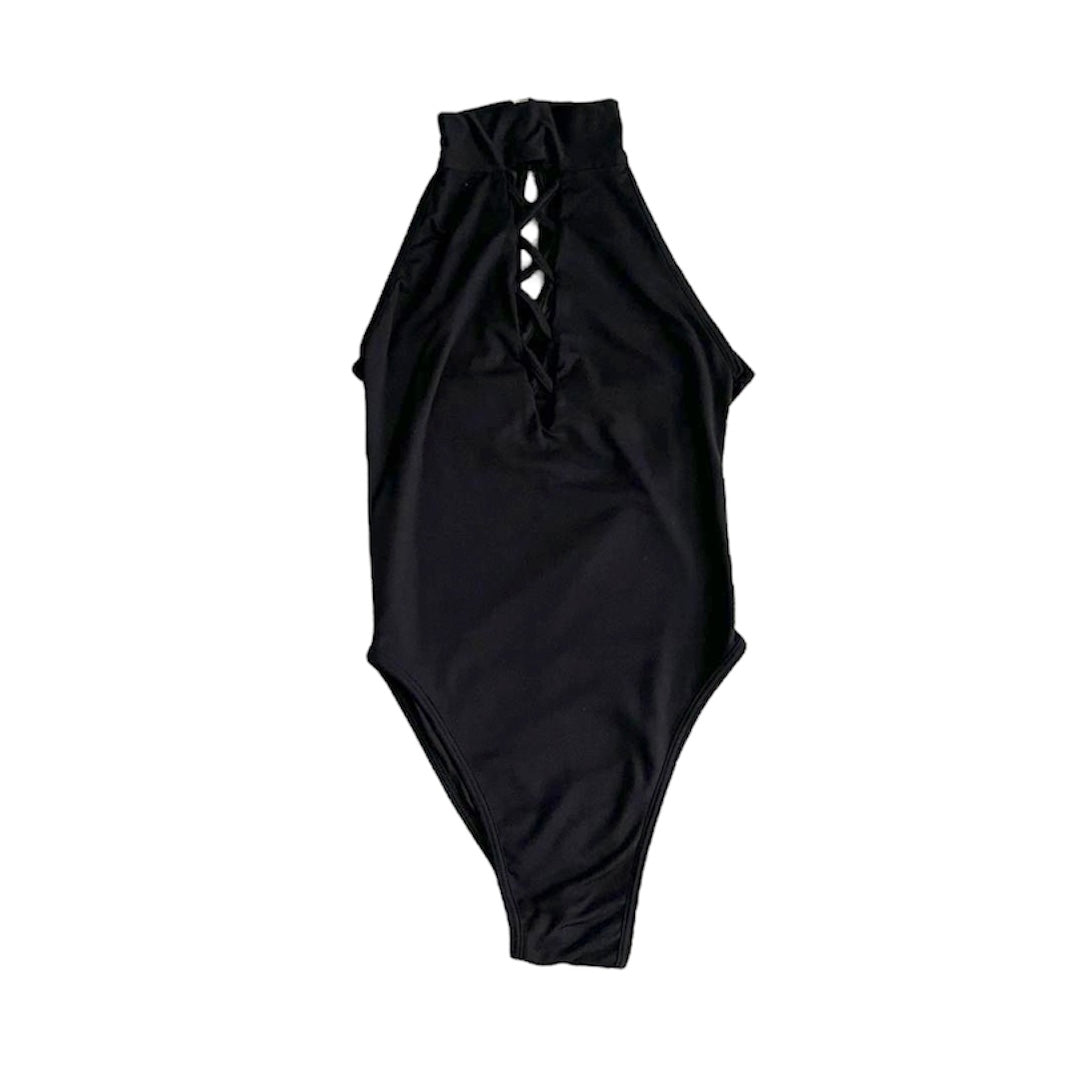 Body negro con cuello - Talla S