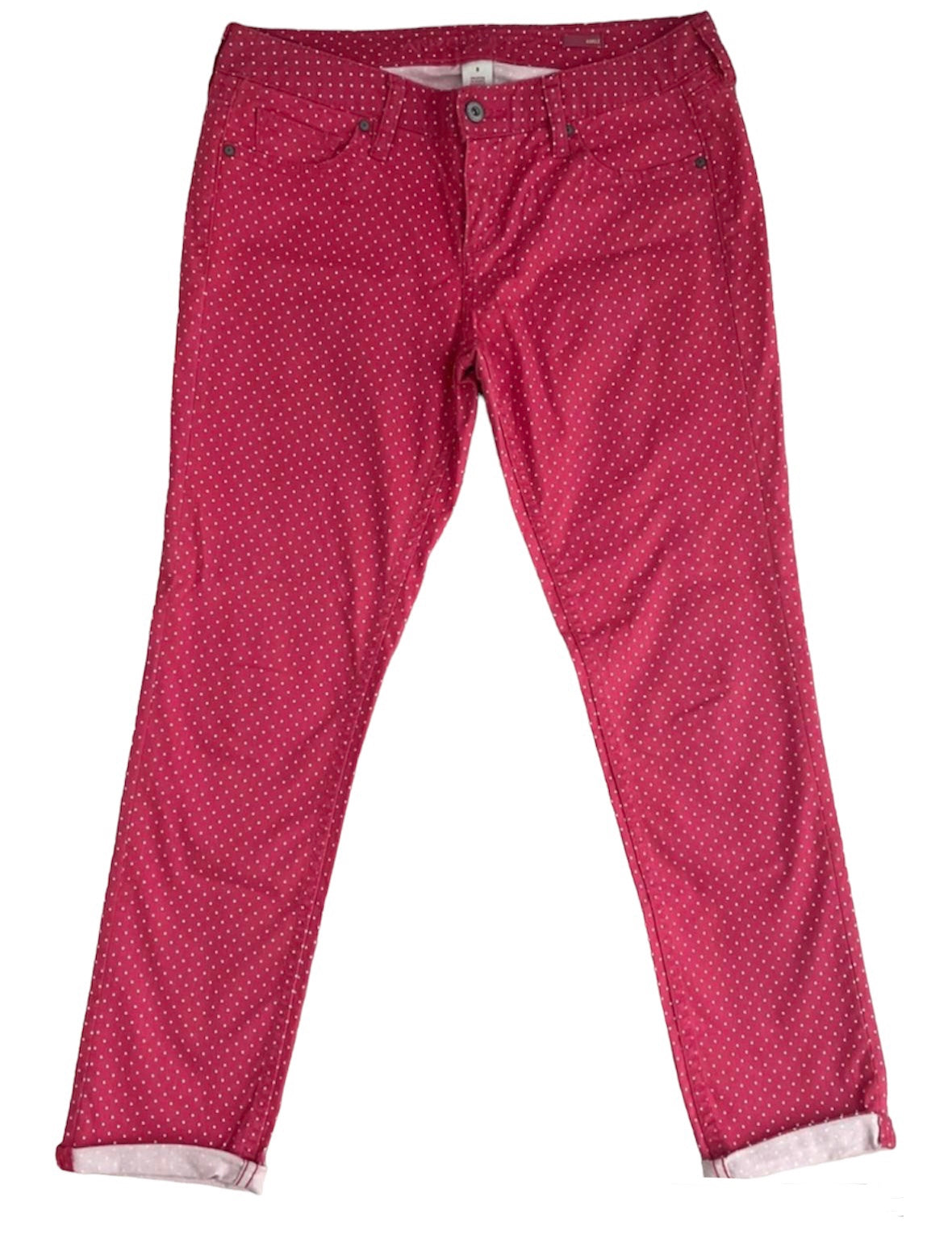 Pantalón fucsia puntos - Talla 30