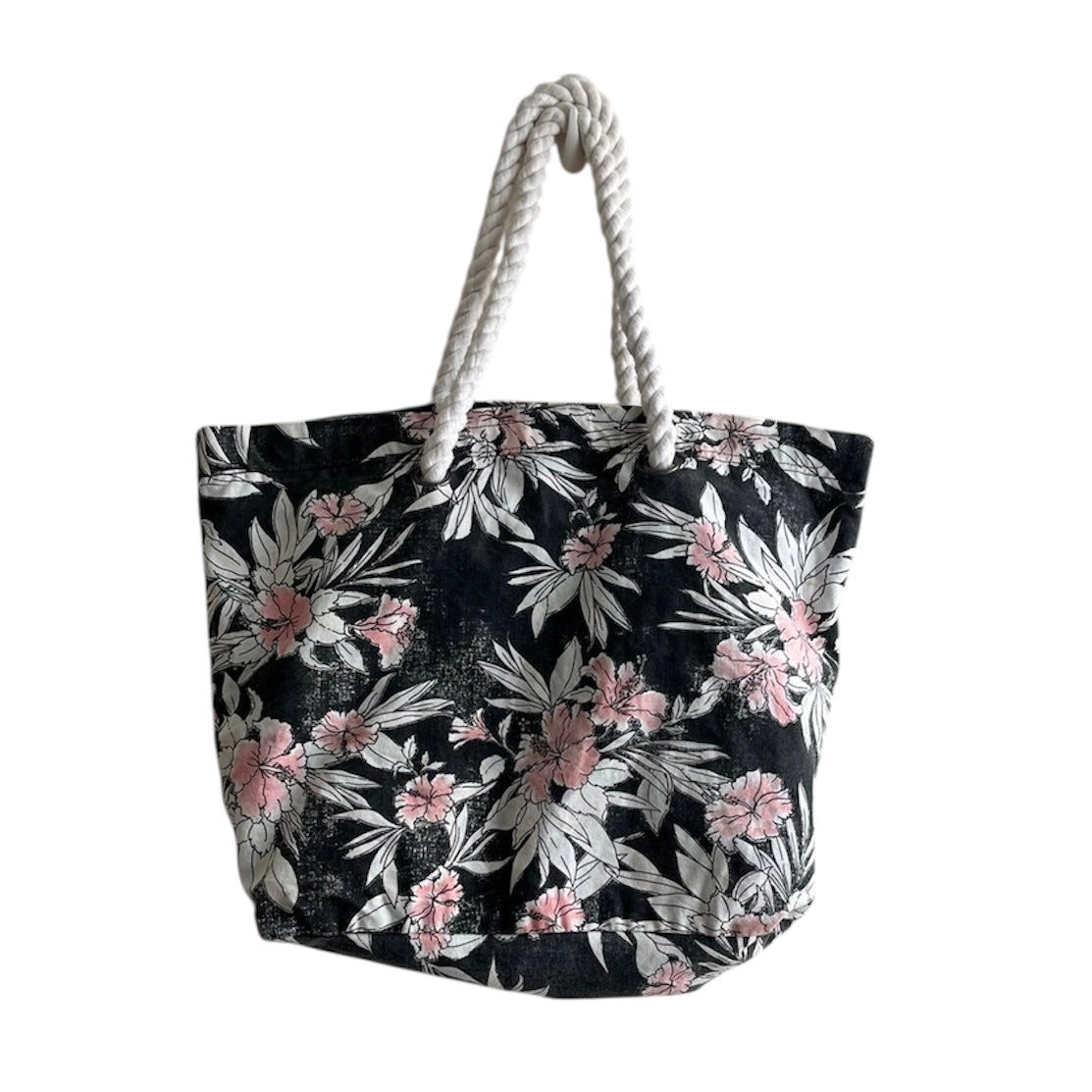 Bolso playa negro floreado Billabong