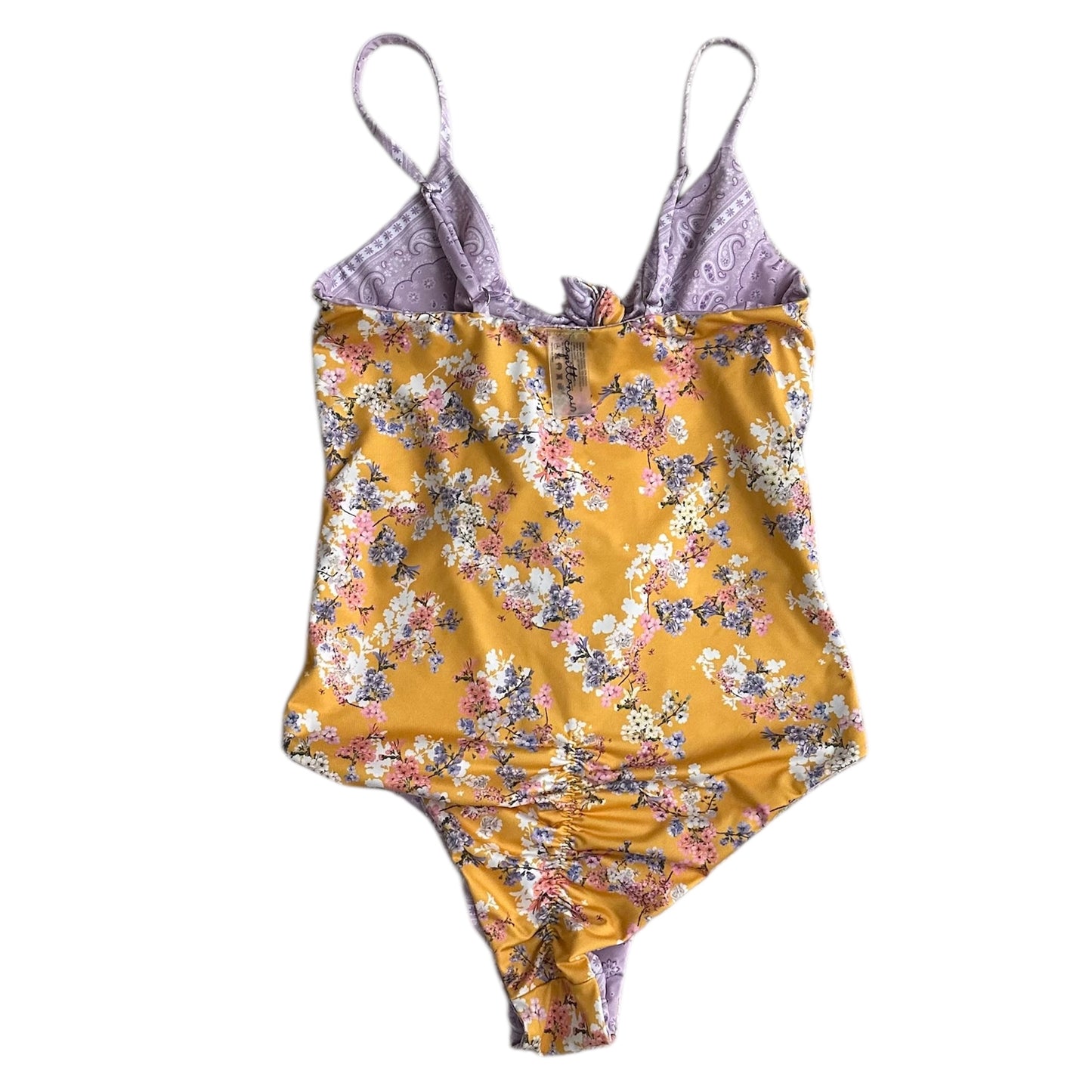 Ropa de baño reversible lila y amarillo Capittana - Talla S