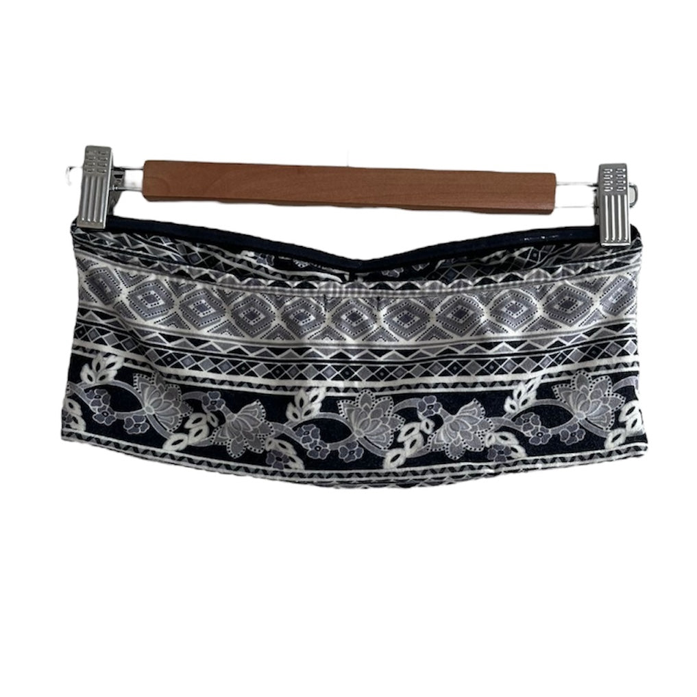 Top blanco y negro estampado Forever 21 - Talla M