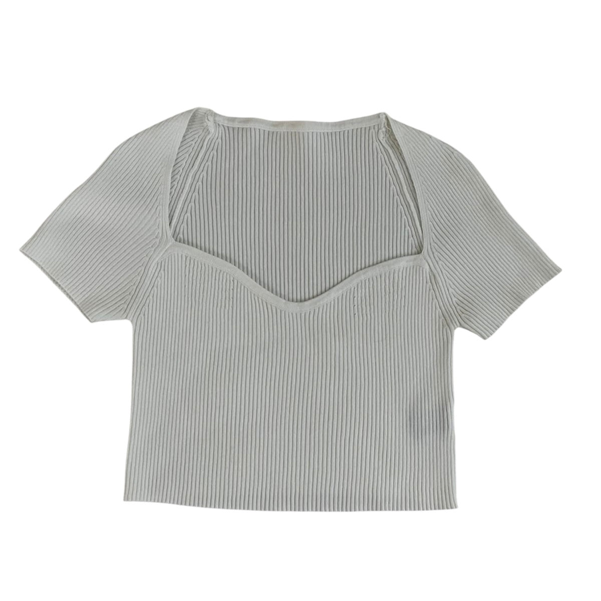 Polo blanco de punto Shein- Talla M