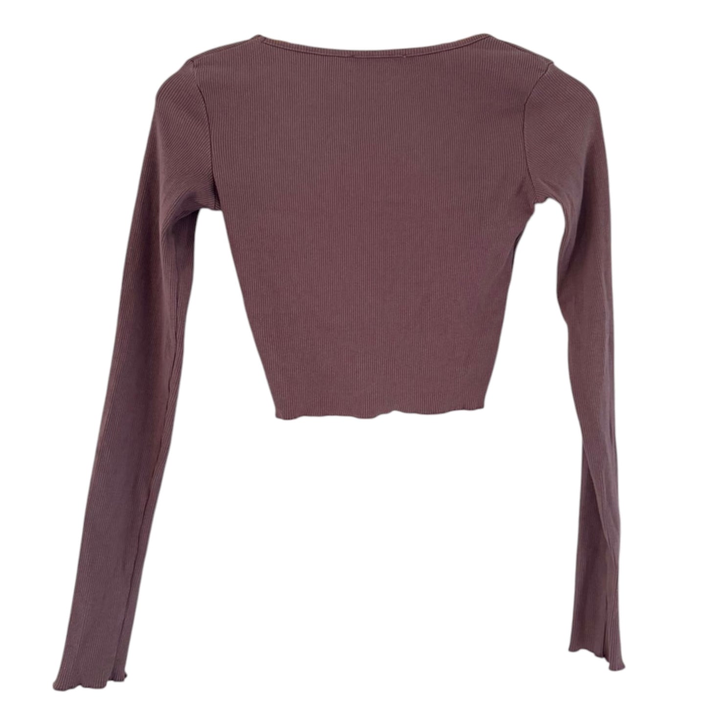 Top morado manga larga Pull & Bear - Talla S