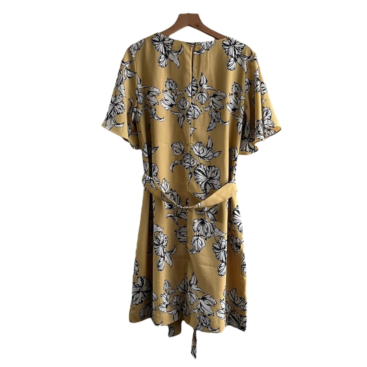 Vestido amarillo flores blancas H&M - Talla 28