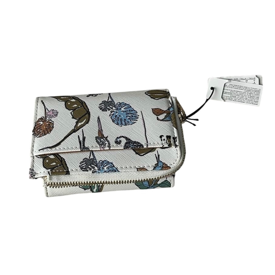 Billetera blanca estampada nueva con etiqueta Parfois