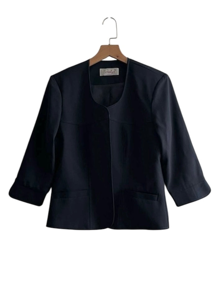 Blazer corto azul - Talla M