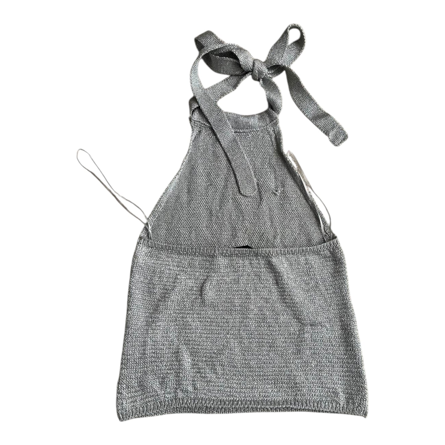 Top halter brillos gris Zara - Talla S