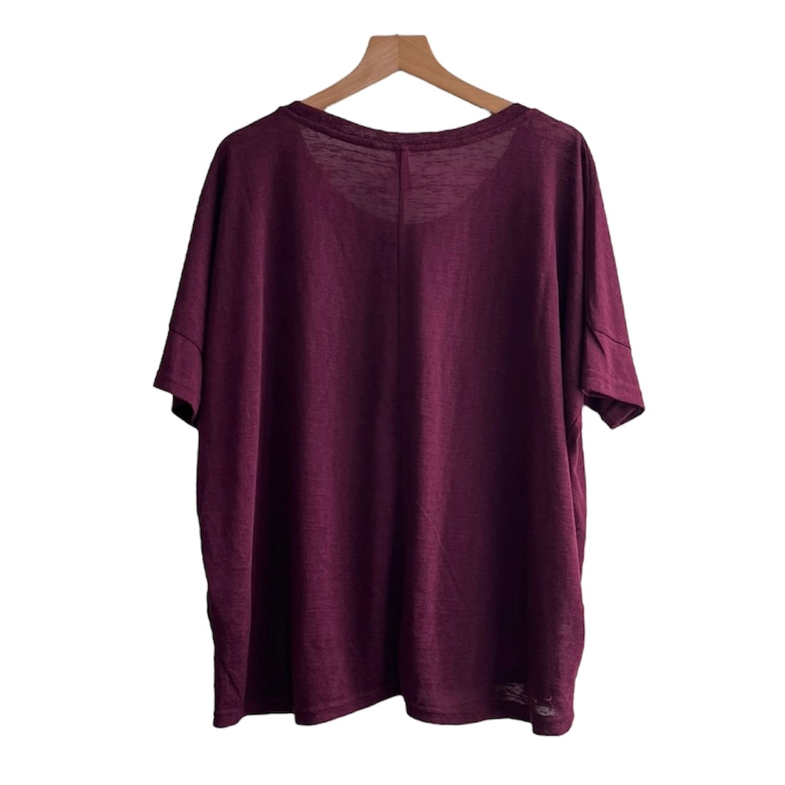 Polo guinda manga corta H&M - Talla M