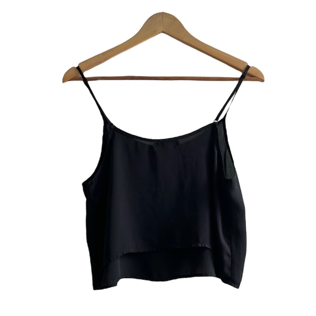 Blusa negra crop Cotton on - Talla S