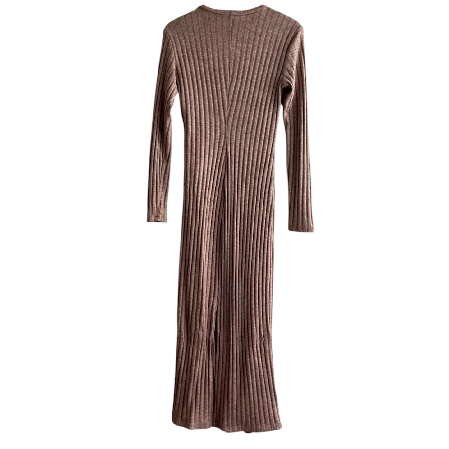 Vestido marrón largo Stradivarius - Talla S