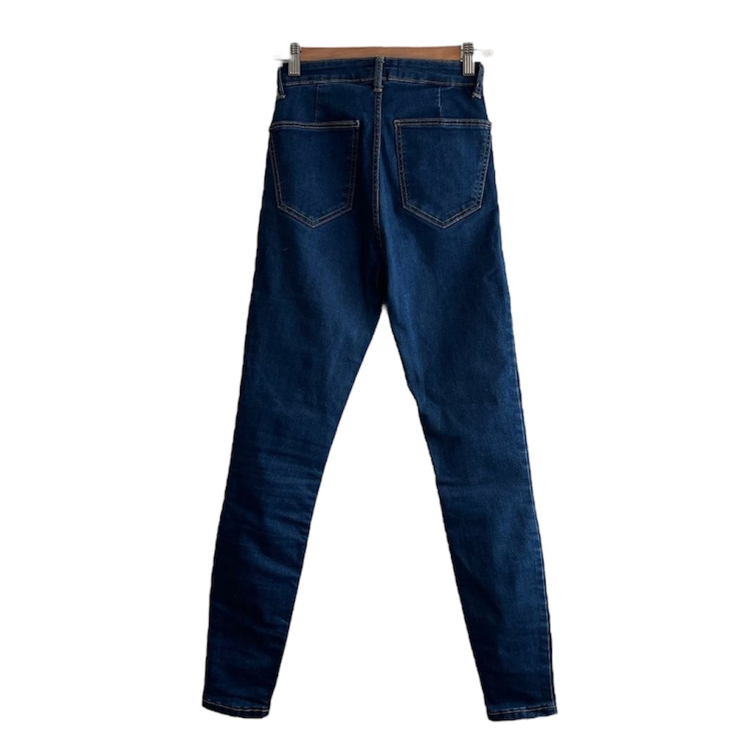 Jean azul oscuro high waist Zara - Talla 26