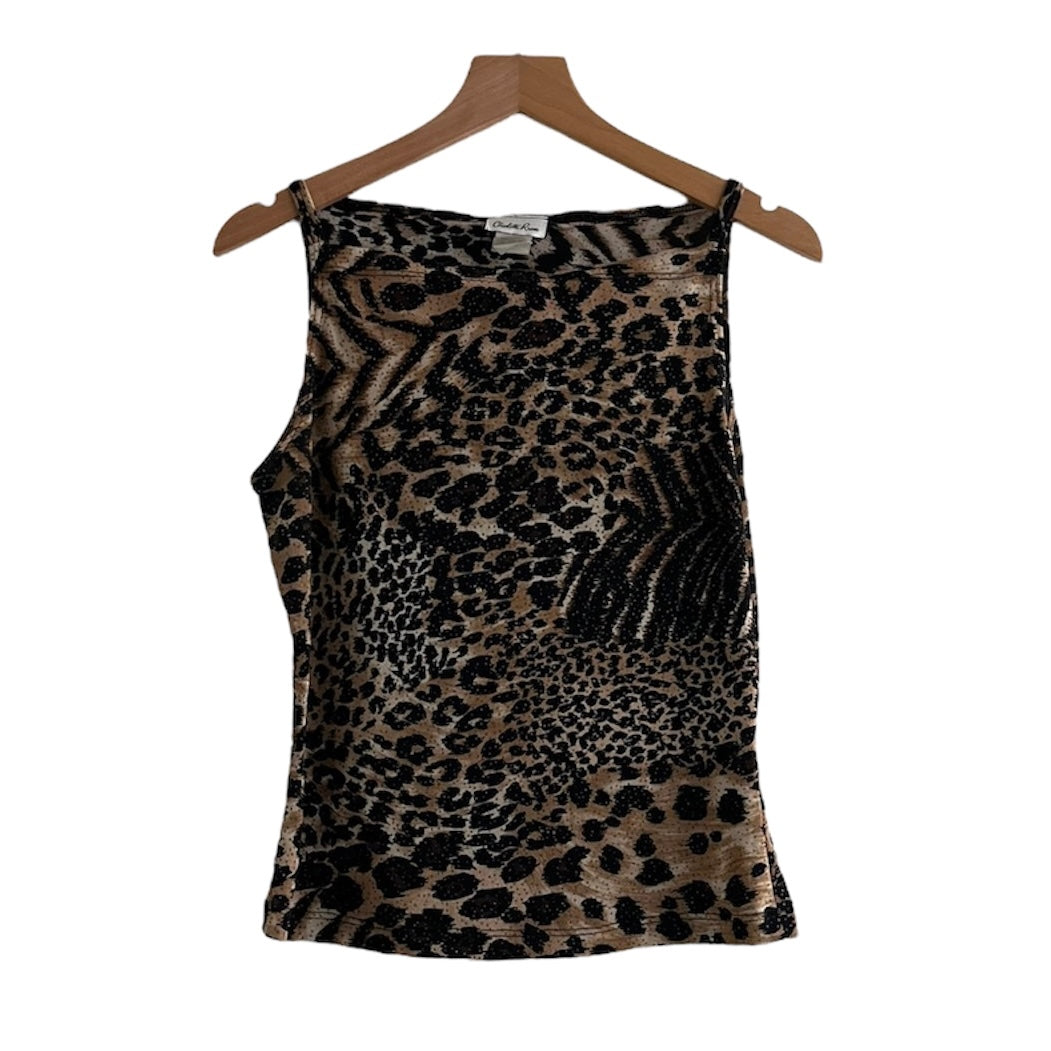 Polo animal print Charlotte Russe - Talla M