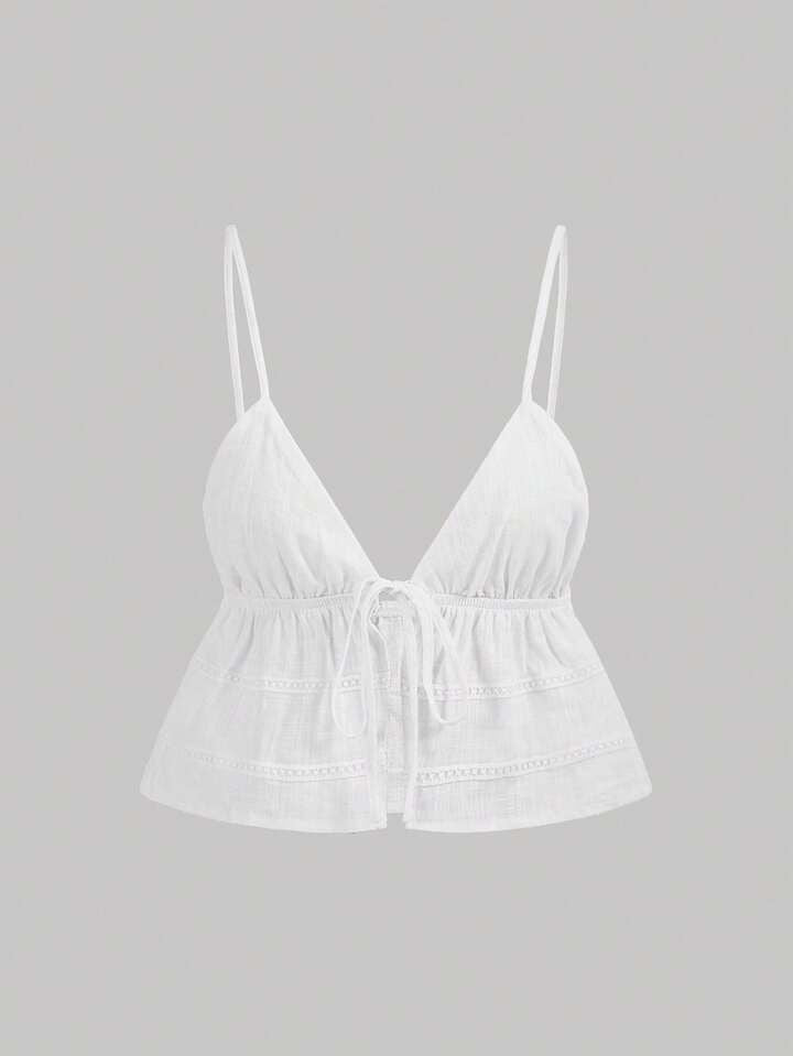 Blusa de tiras blanca SHEIN - Talla L