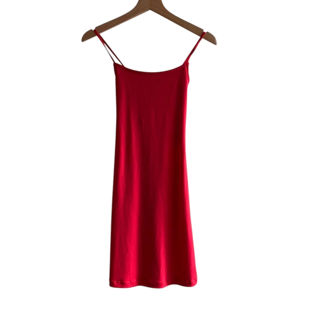 Vestido rojo Lycra tiras H&M - Talla 24