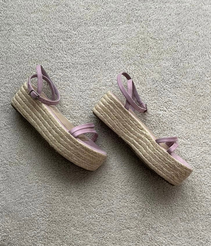 Plataformas lilas - Talla 36