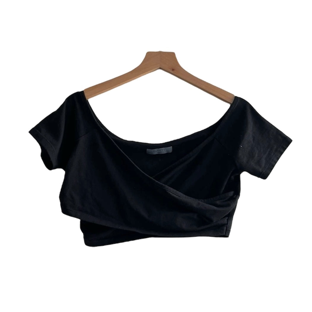 Top manga corta negro - Talla M