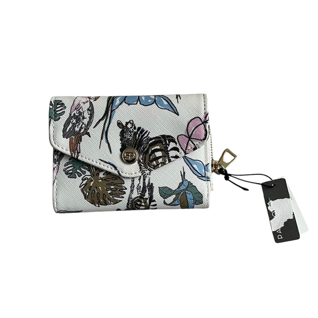 Billetera blanca estampada nueva con etiqueta Parfois