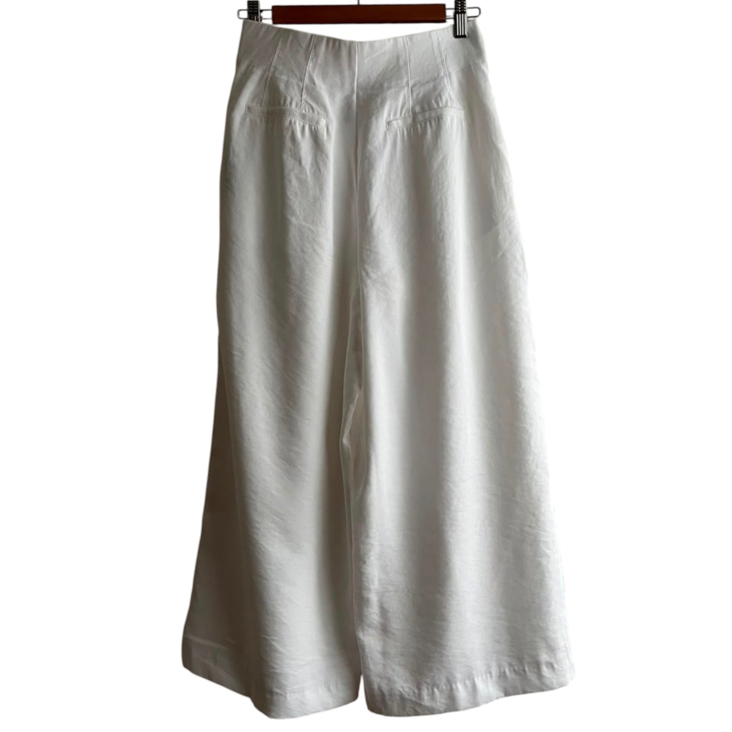Pantalón ancho blanco Zara - Talla S