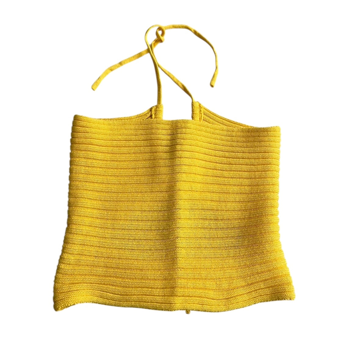 Top de hilo amarillo- Talla S