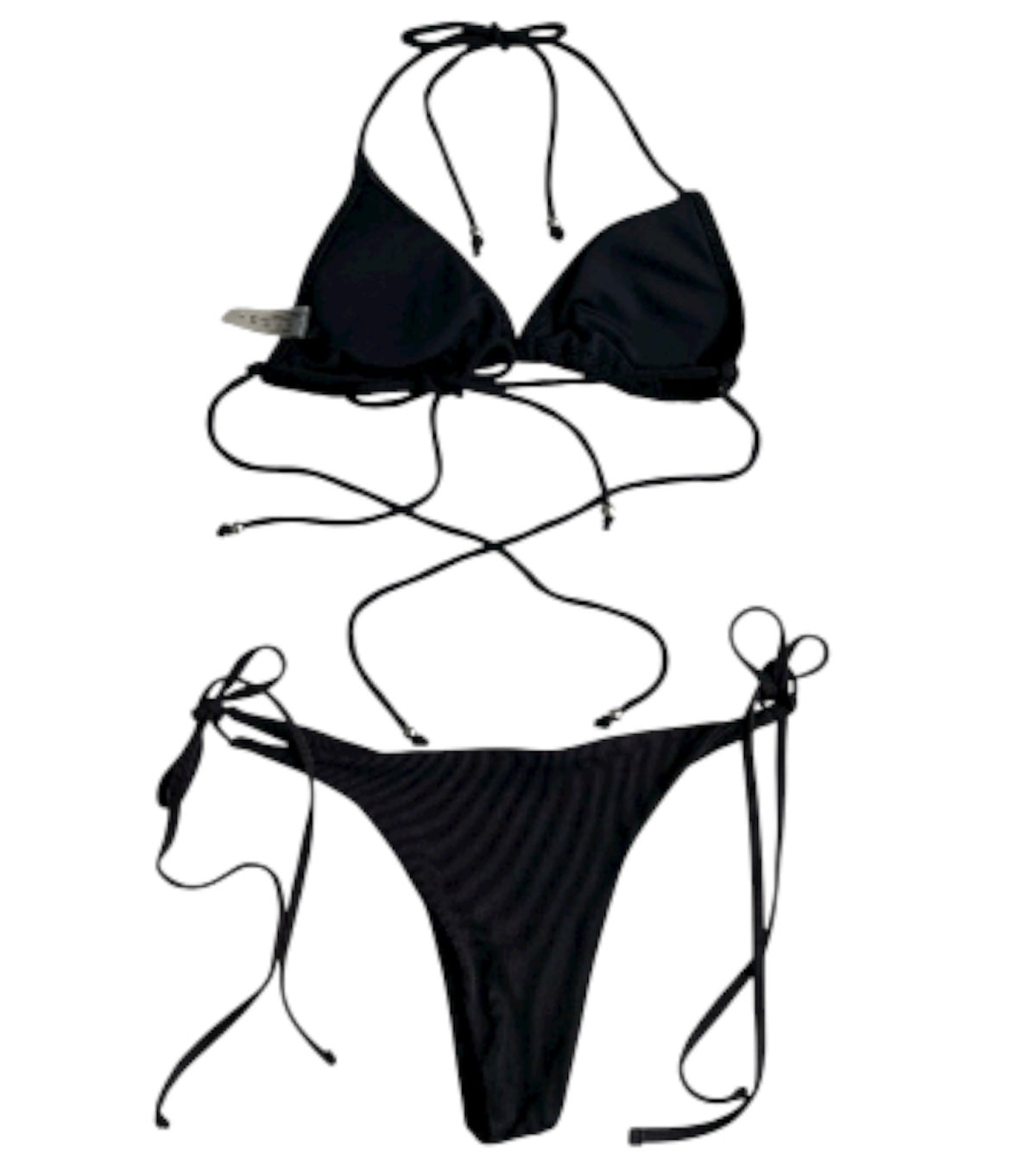 Bikini triángulo negro - Talla M