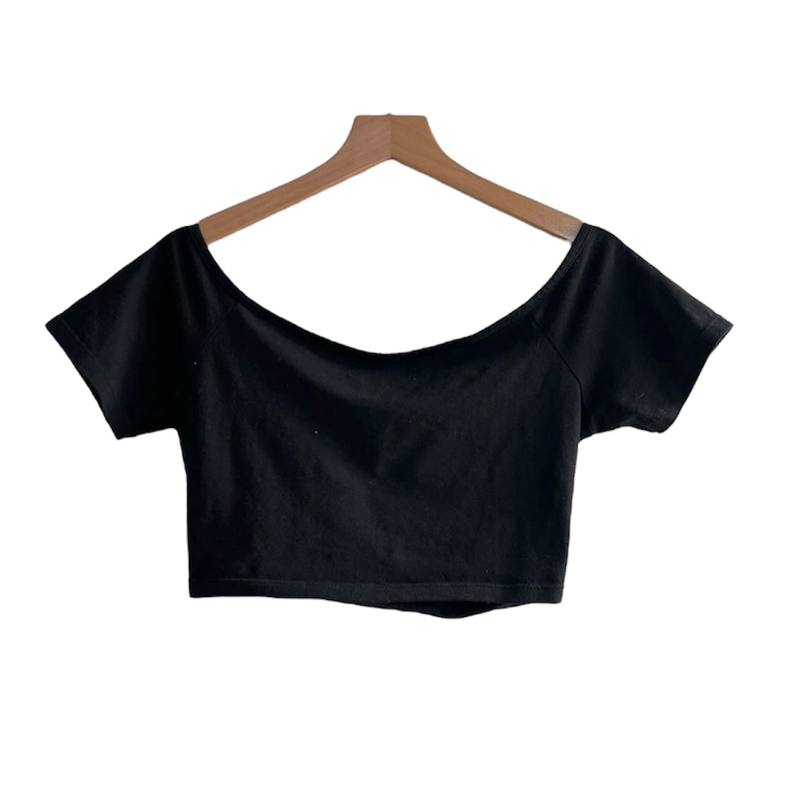 Top manga corta negro - Talla M