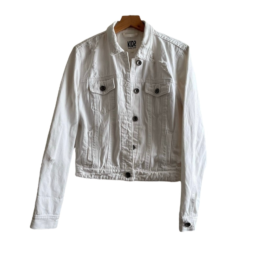Casaca Jean Blanca Kidsmadehere- Talla S