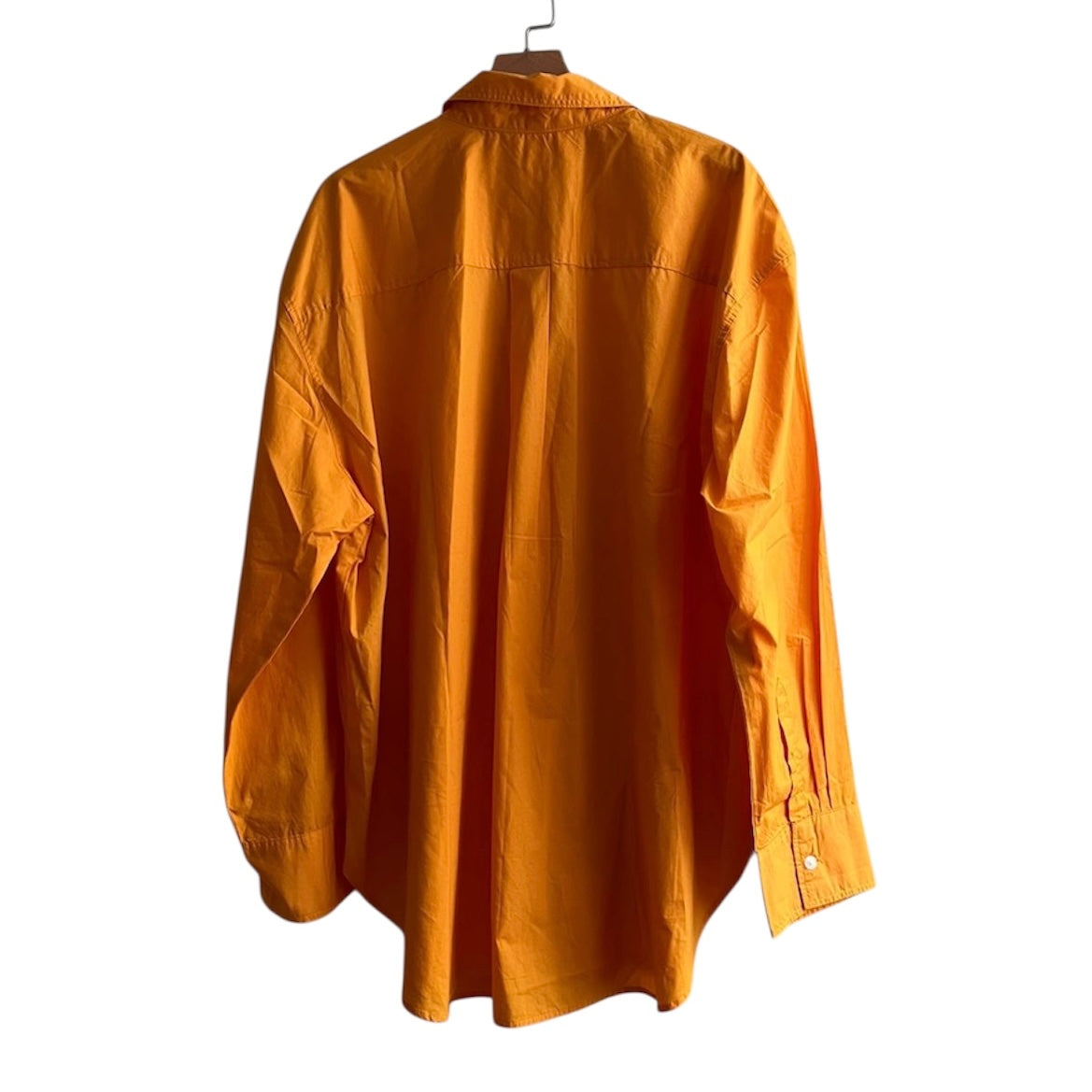 Camisa manga larga naranja H&M - Talla L