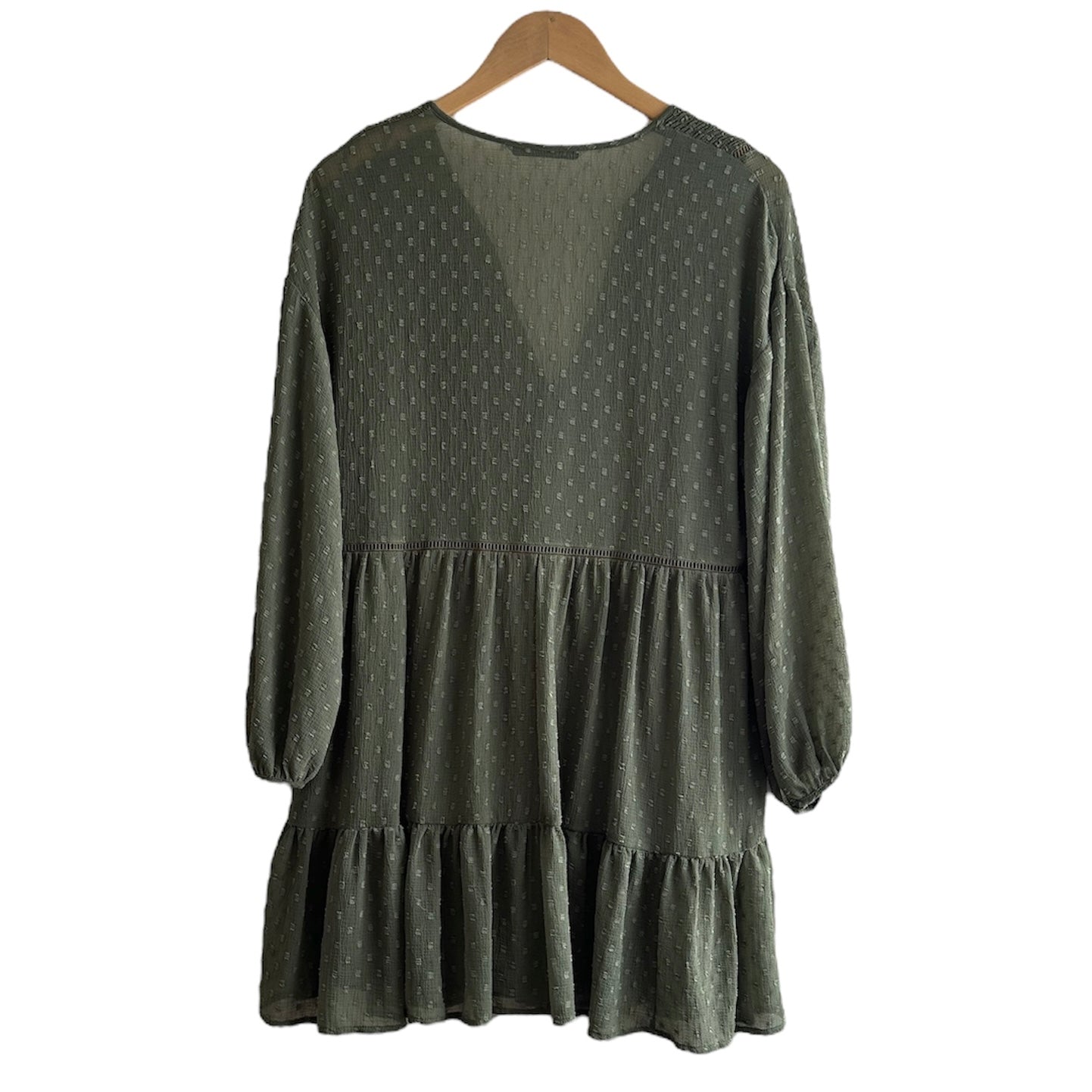 Vestido verde Zara - Talla M