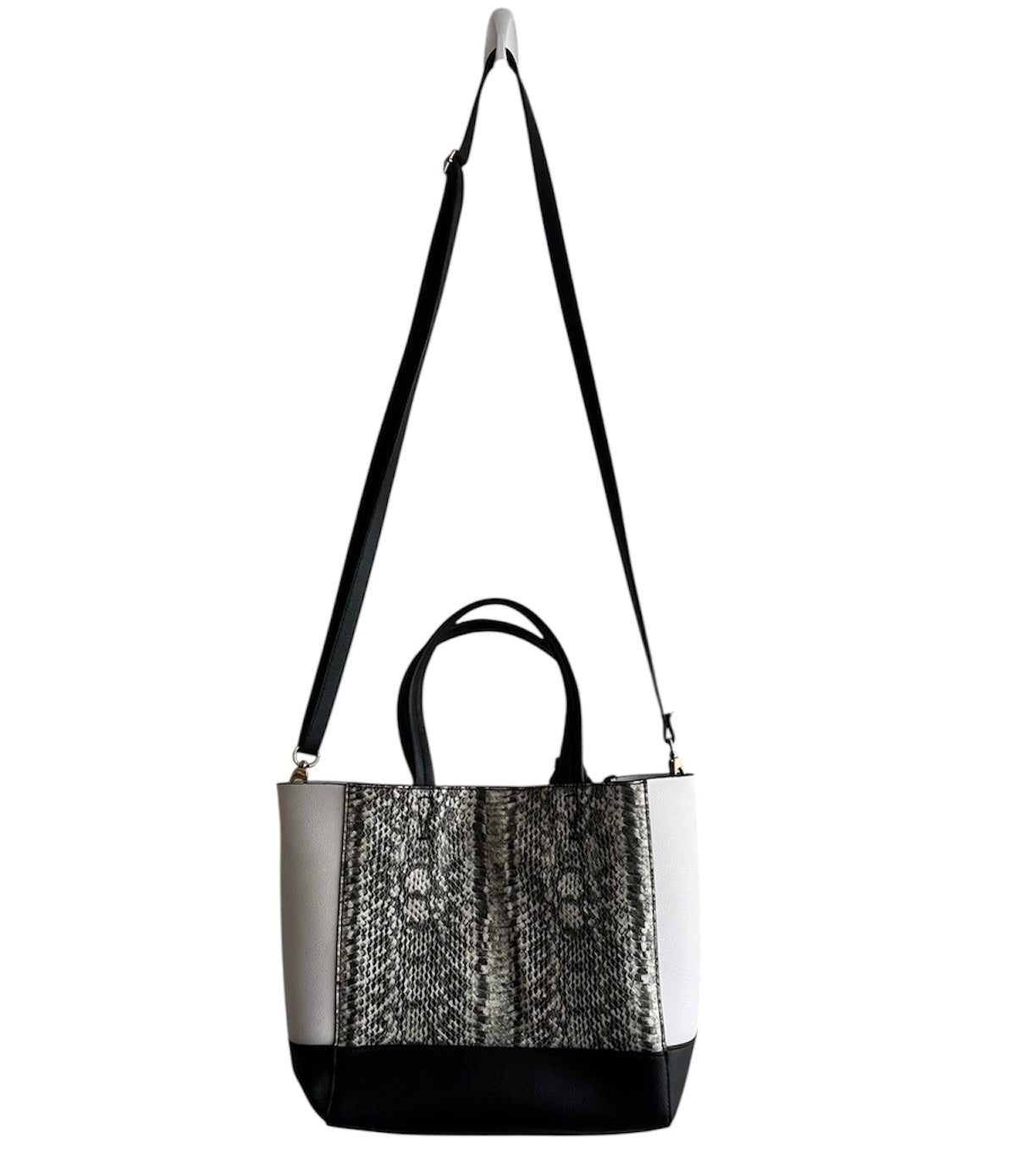 Cartera blanca y negra con 2 asas Victoria Secret