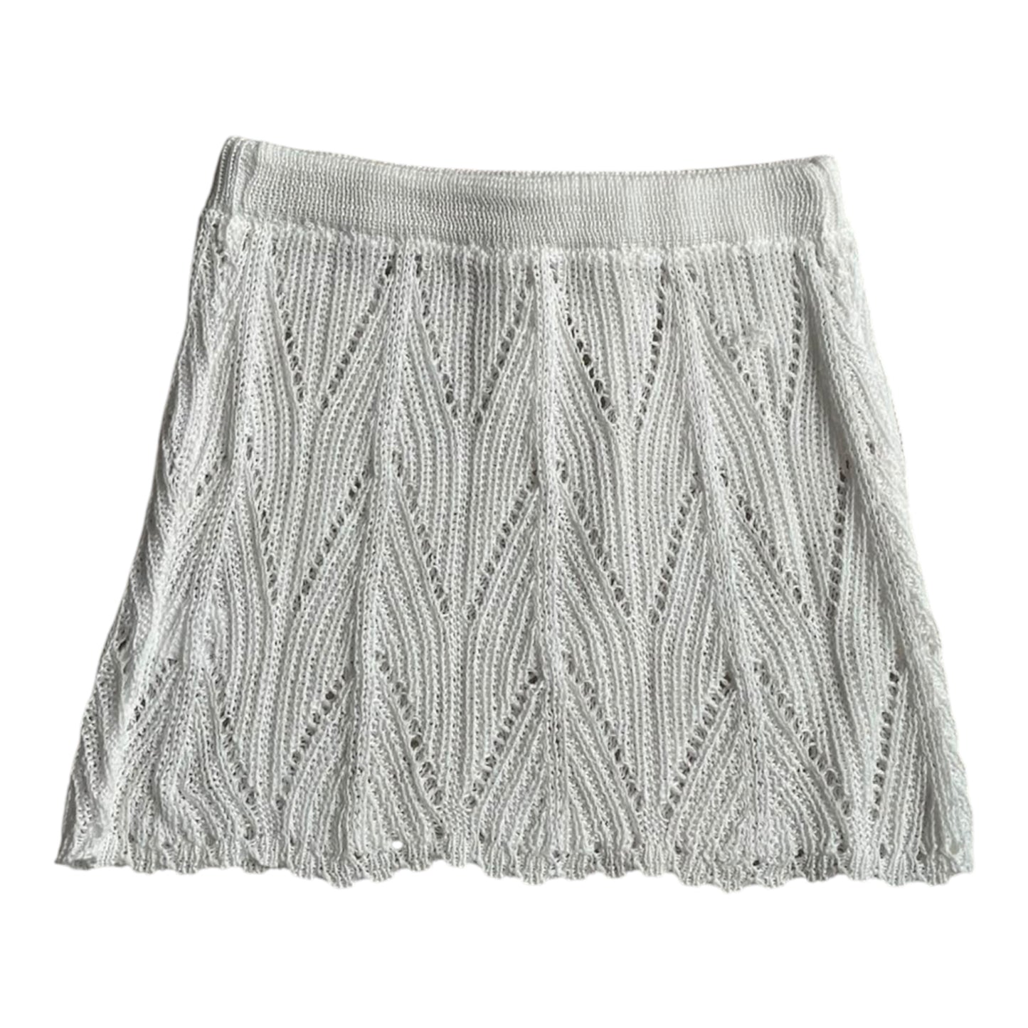 Falda crochet blanca - Talla S