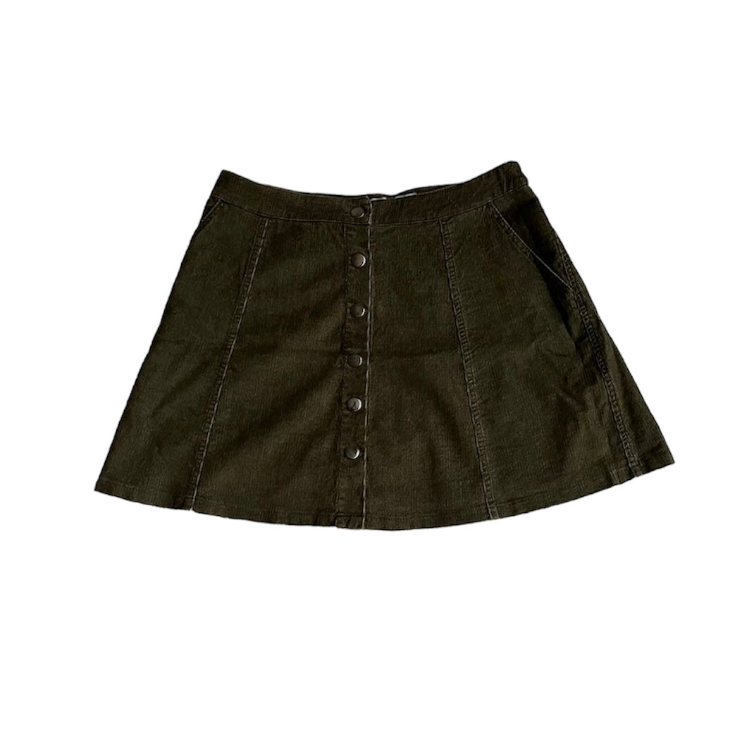 Falda corduroy verde - Talla S