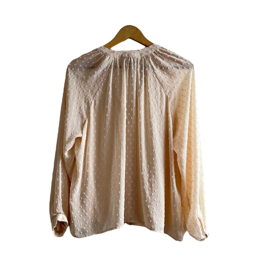 Blusa manga larga melón Zara - Talla S