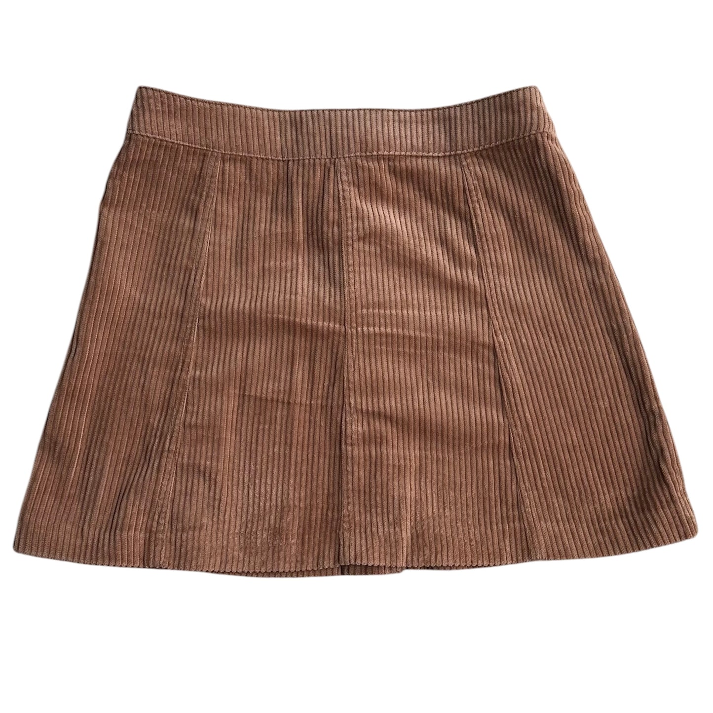 Falda corduroy marrón Zara - Talla S